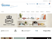 Tablet Screenshot of gizmo-retail.nl